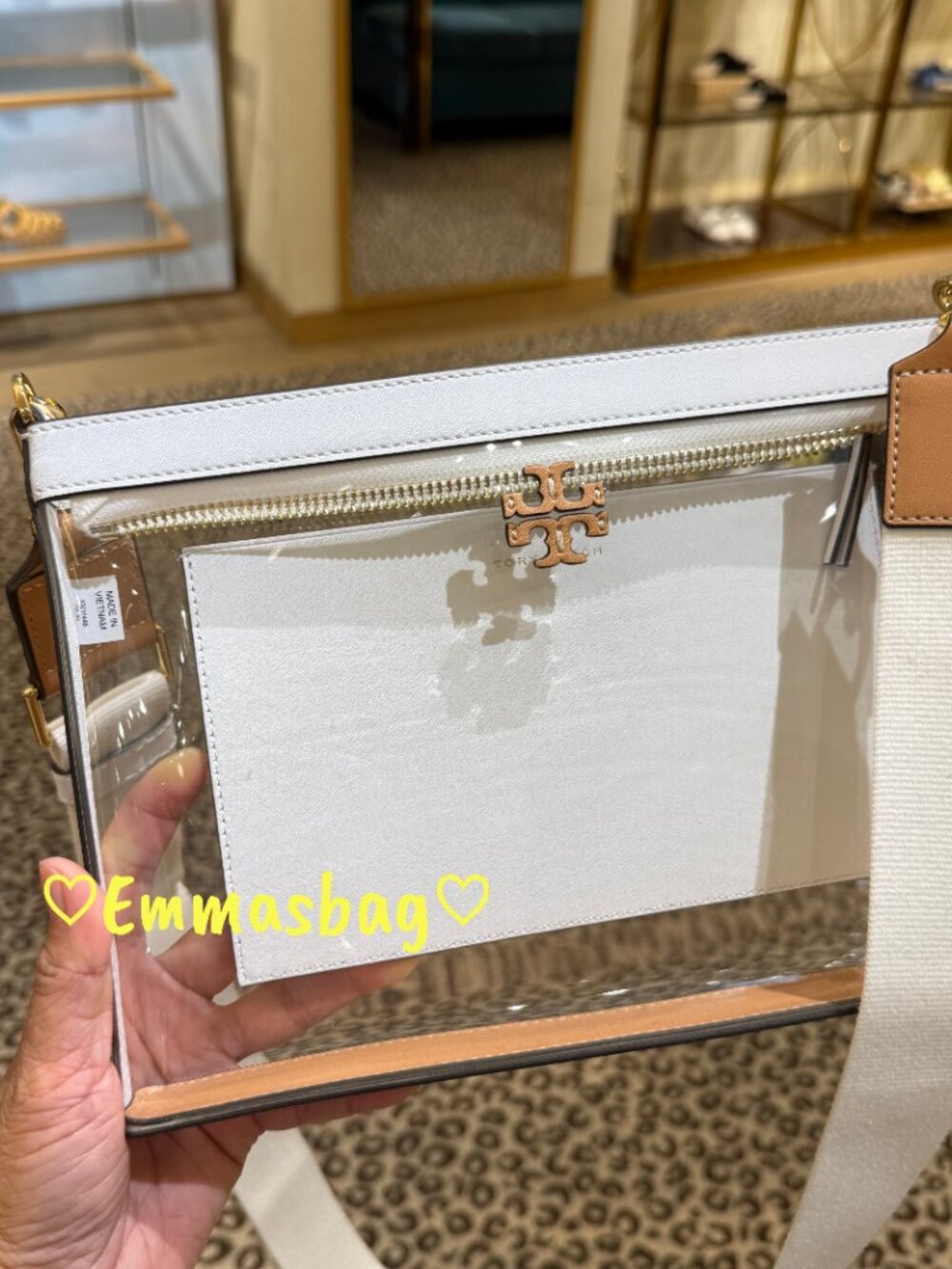 Tory Burch Blake Clear Swingpack Crossbody 165834 $330 - Picture 8 of 12